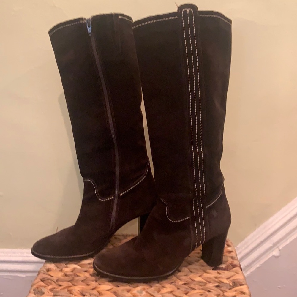 Jose Saenz suede tall boot